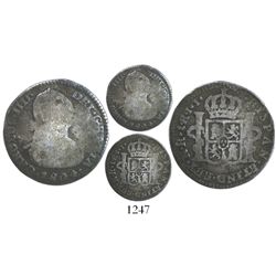 Bogota, Colombia, bust 1 real, Charles IV, 1804JJ, rare.