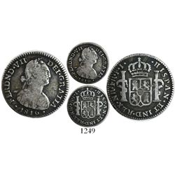Bogota, Colombia, bust 1 real, Ferdinand VII (bust of Charles IV), 1816FJ.