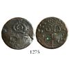 Image 1 : Santo Domingo, Dominican Republic (under Spain), copper 1/4 real, Ferdinand VII (ca. 1810-20).