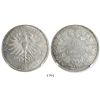 Image 1 : Frankfurt (German States), 2 thaler, 1841, eagle, encapsulated NGC UNC details / surface hairlines.