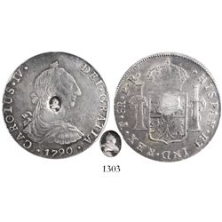 Great Britain, 1 dollar (5 shillings), George III bust countermark (1797) on Potosi, Bolivia, bust 8
