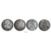 Image 1 : Lot of 2 Guatemala bust 2 reales: Charles III, 1787M; and Charles IV, 1798M.
