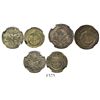 Image 1 : Lot of 3 Haiti 25 centimes, AN 10 (1813), AN 12 (1815) and AN 12 (1815), encapsulated NGC AU 58, 58 