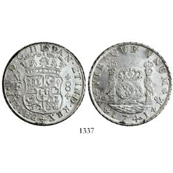 Mexico City, Mexico, pillar 8 reales, Philip V, 1741MF.