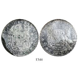 Mexico City, Mexico, pillar 8 reales, Charles III, 1760MM.