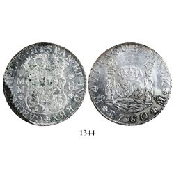 Mexico City, Mexico, pillar 8 reales, Charles III, 1760MM.