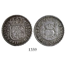 Mexico City, Mexico, pillar 2 reales, Ferdinand VI, 1750M.