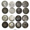 Image 1 : Lot of 8 Mexico City, Mexico, pillar 1R, Philip V through Charles III, various dates (1735MF, 1737MF