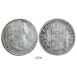 Mexico City, Mexico, bust 8 reales, Charles IV, 1795FM.