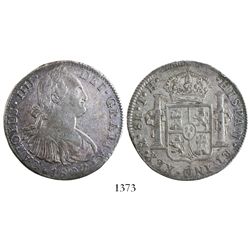 Mexico City, Mexico, bust 8 reales, Charles IV, 1807TH.