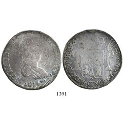 Durango, Mexico, bust 8 reales, Ferdinand VII, 1816MZ.