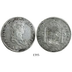 Zacatecas, Mexico, bust 8 reales, Ferdinand VII, 1820RG.