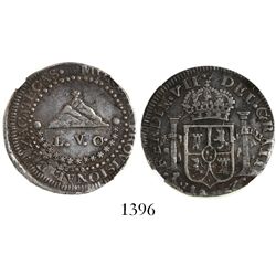 Zacatecas, Mexico, provisional 2 reales, Ferdinand VII, 1811, encapsulated NGC VF 35.