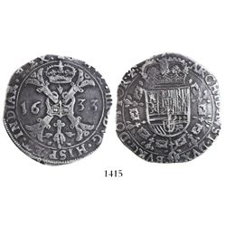 Tournai, Spanish Netherlands, patagon, Philip IV, 1633.