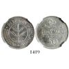 Image 1 : Palestine, 50 mils, 1934, encapsulated NGC AU 58.