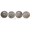 Image 1 : Lot of 2 Lima, Peru, pillar 8 reales, Charles III: 1762JM and 1766JM.