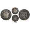 Image 1 : Lima, Peru, pillar 1/2 real, Ferdinand VI, 1752/1J, rare.