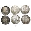 Image 1 : Lot of 3 Lima, Peru, bust 4 reales, Charles IV and Ferdinand VII, various dates (1797IJ, 1813JP and 