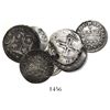 Image 1 : Lot of 7 Portuguese silver minors, various periods (Philip III through Joseph I, 1620s to 1770s).