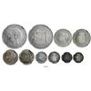 Image 1 : Puerto Rico (under Spain), denomination set of 5 coins of Alfonso XIII in NGC slabs: 1 peso, 1895PG-