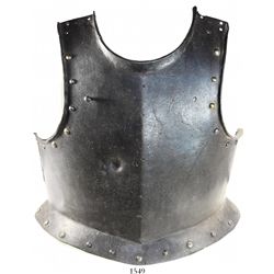 Spanish armor breastplate, 1600s.