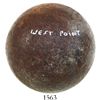 Image 1 : Iron cannonball (6 pounder) from West Point, New York, American Revolutionary War period.