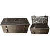 Image 1 : Iron "armada" chest with key, no cover plate, early 1600s.