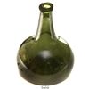 Image 1 : Dutch green-glass "onion" bottle, ca. 1720s.