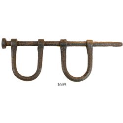 English iron shackles, 1700s.