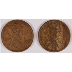 1910-S VG+ AND 1912-S G/VG  LINCOLN CENTS