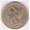 Image 1 : 1869 THREE CENT NICKEL, MS62