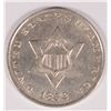 Image 1 : 1852 THREE CENT SILVER, MS62 NICE LUSTRE