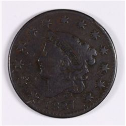 1827 LARGE CENT, FINE