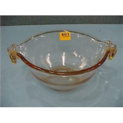 9" Pink Depression Mixing Bowl...