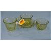 Image 1 : Four Pcs. Yellow Depression Glass...