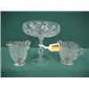 Image 1 : Three Etched Crystal Items...