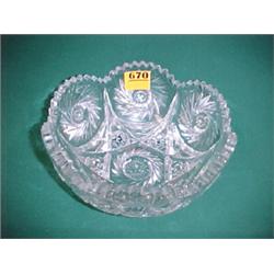 8" Cut Crystal Bowl...