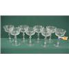 Image 1 : Eight 5 1/2"Crystal Champagne Glasses...