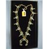 Image 1 : Gold Tone Squash Blossom Necklace...