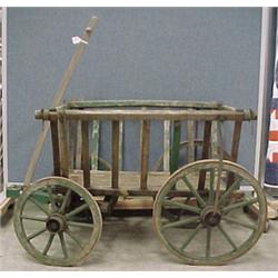 34"L Primitive Goat Cart...