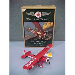 Texaco 1931 Stearman Airplane Bank...