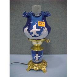 15 1/2" Mary Gregory Style Lamp...