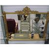 Image 1 : 32" x 38" Gilt Framed Mirror...