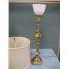 Image 2 : Pair of 31" Copper Burnished Lamps...