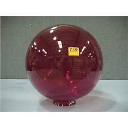 12" Red Globe Lamp Shade...