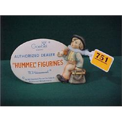 Hummel #187 Auth. Dealer Plaque...