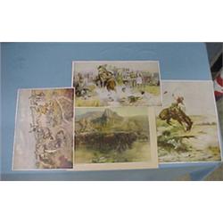 Four Charles Russell Prints...