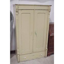 66 H X 40 W Painted Pine Cupboard...