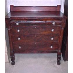 Mahogany Claw Foot Chest...