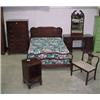 Image 1 : Five Pc. Mahogany Bedroom Suite...